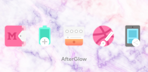 تحميل تطبيق أفتر جلو أيكونز Afterglow Icons Pro مهكر آخر إصدار 2026 للأندرويد