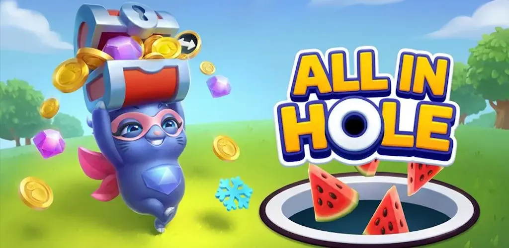 تحميل لعبة اول ان هول All in Hole مهكرة آخر إصدار 2026 للأندرويد