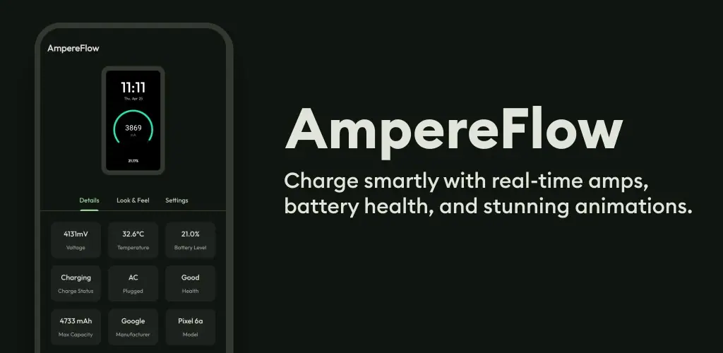 AmpereFlow: شحن البطارية