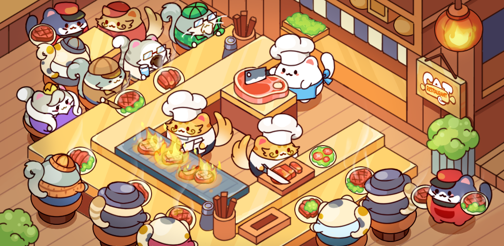 تحميل لعبة كات رستورانت Cat Restaurant مهكرة آخر إصدار 2026 للأندرويد