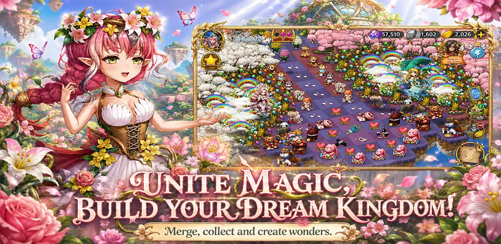 تحميل لعبة دراجون آند اليفز Dragon&Elfs（Five Merge Game） مهكرة آخر إصدار 2026 للأندرويد