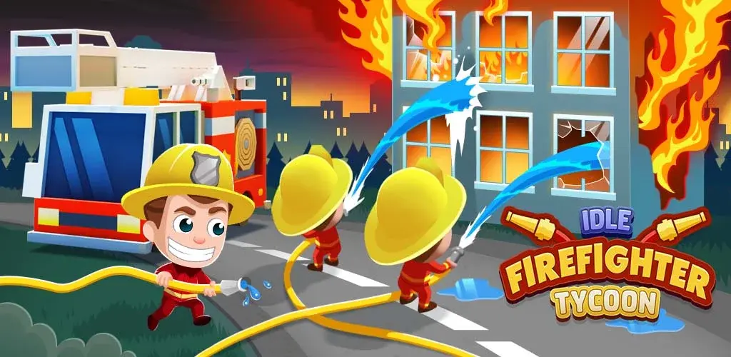 تحميل لعبة ايدل فاير فايتر تايكون Idle Firefighter Tycoon مهكرة آخر إصدار 2026 للأندرويد