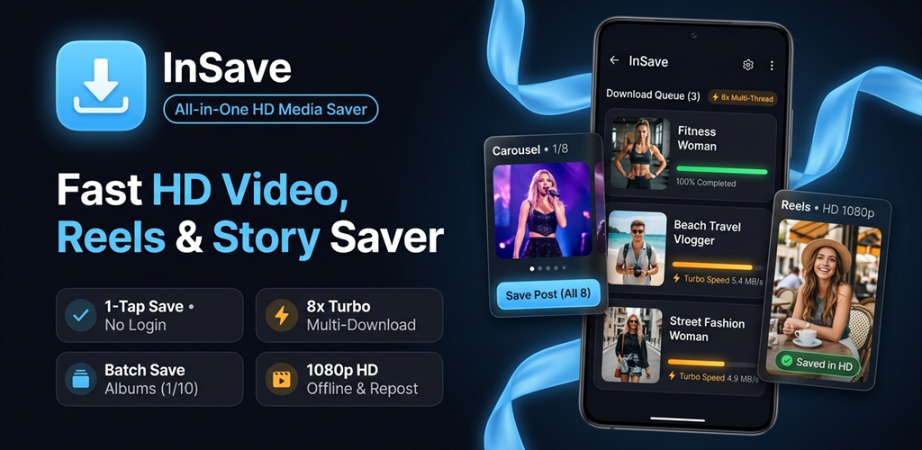 تحميل تطبيق إن سيف InSave مهكر آخر إصدار 2026 للأندرويد