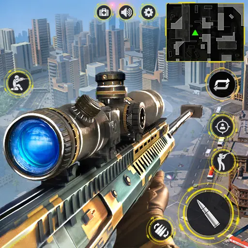 لعبة القناص:اطلاق النار بندقية Legend Sniper Shooting Game 3D