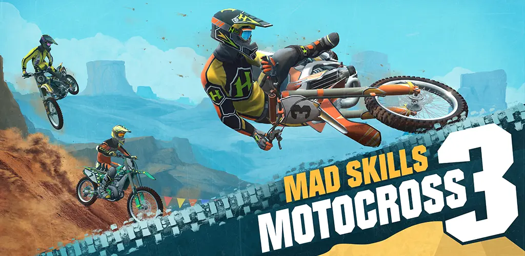 تحميل لعبة ماد مهارات موتوكروس 3 Mad Skills Motocross 3 مهكرة آخر إصدار 2026 للأندرويد