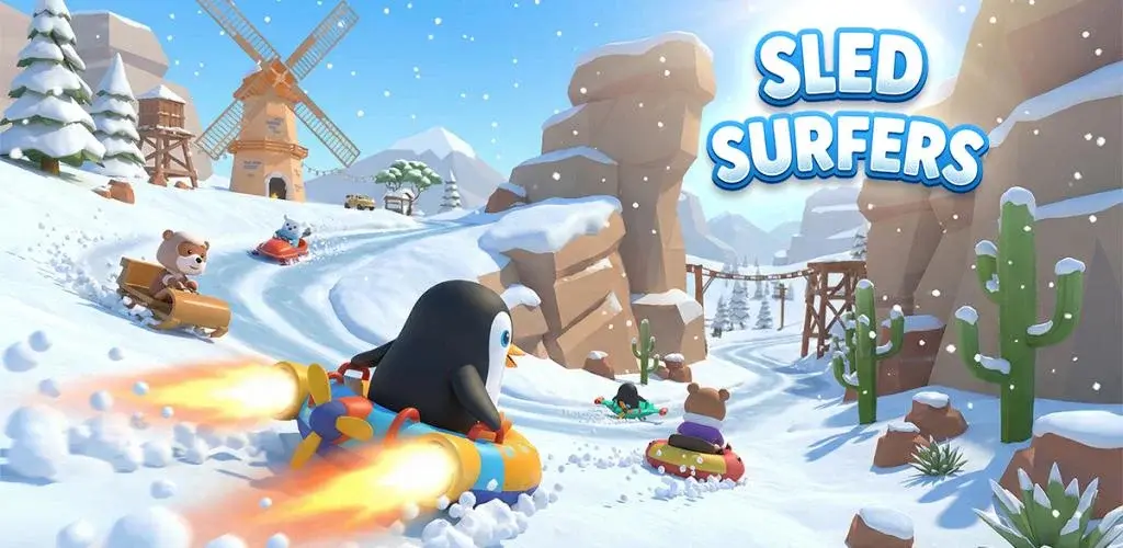تحميل لعبة سليد سيرفرز Sled Surfers مهكرة آخر إصدار 2026 للأندرويد