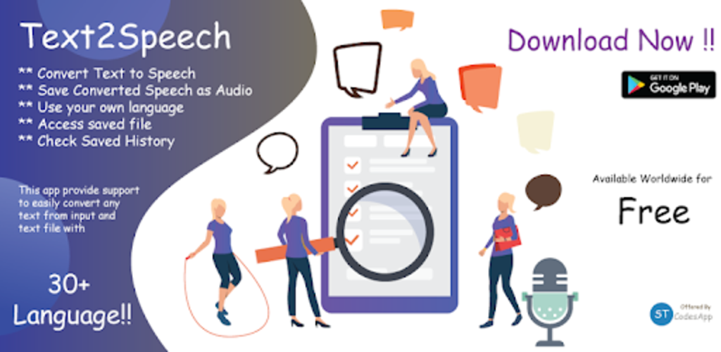 تحميل تطبيق تيلي تو سبيتش Text To Speech TTS Reader AI مهكر آخر إصدار 2026 للأندرويد