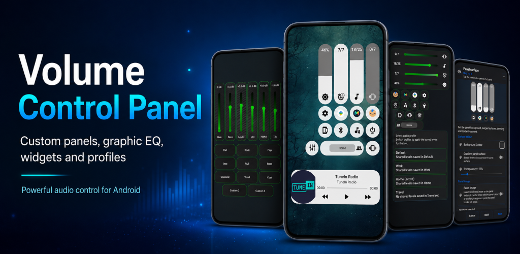 تحميل تطبيق فوليوم كنترول بانل برو Volume Control Panel Pro مهكر آخر إصدار 2026 للأندرويد