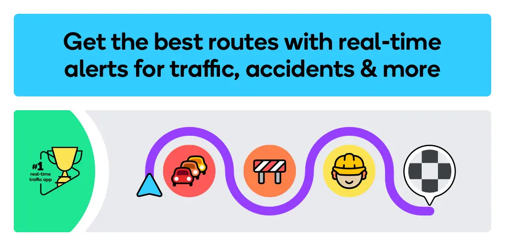 Waze: خرائط وحركة مرور وأكثر