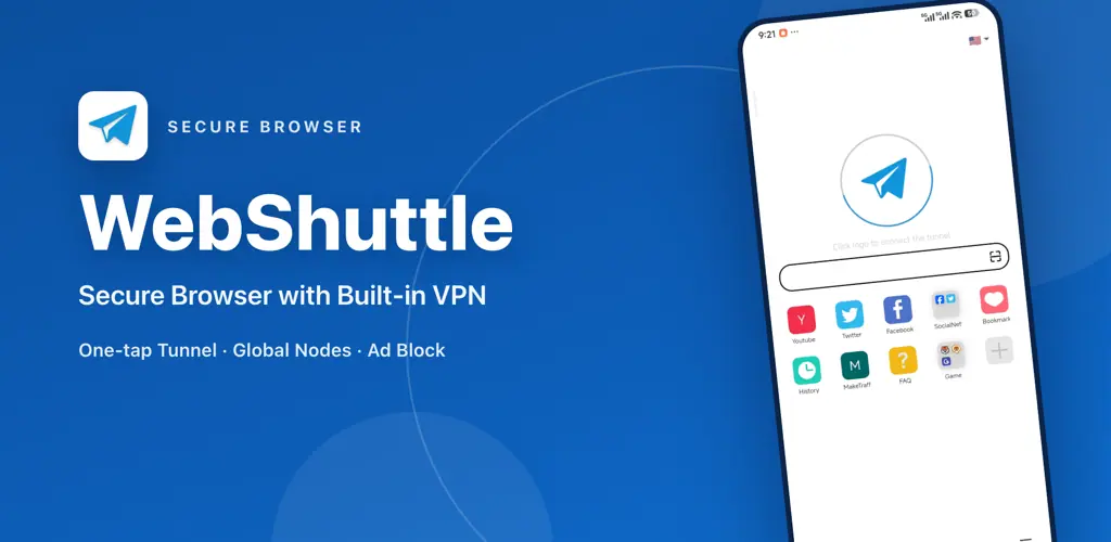 WebShuttle – Free VPN Browser